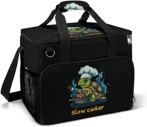 Slow Cooker Turtle Chef Leakproof Camping Backpack Travel Cooler Bag Beach Food Storage Lunch Pack