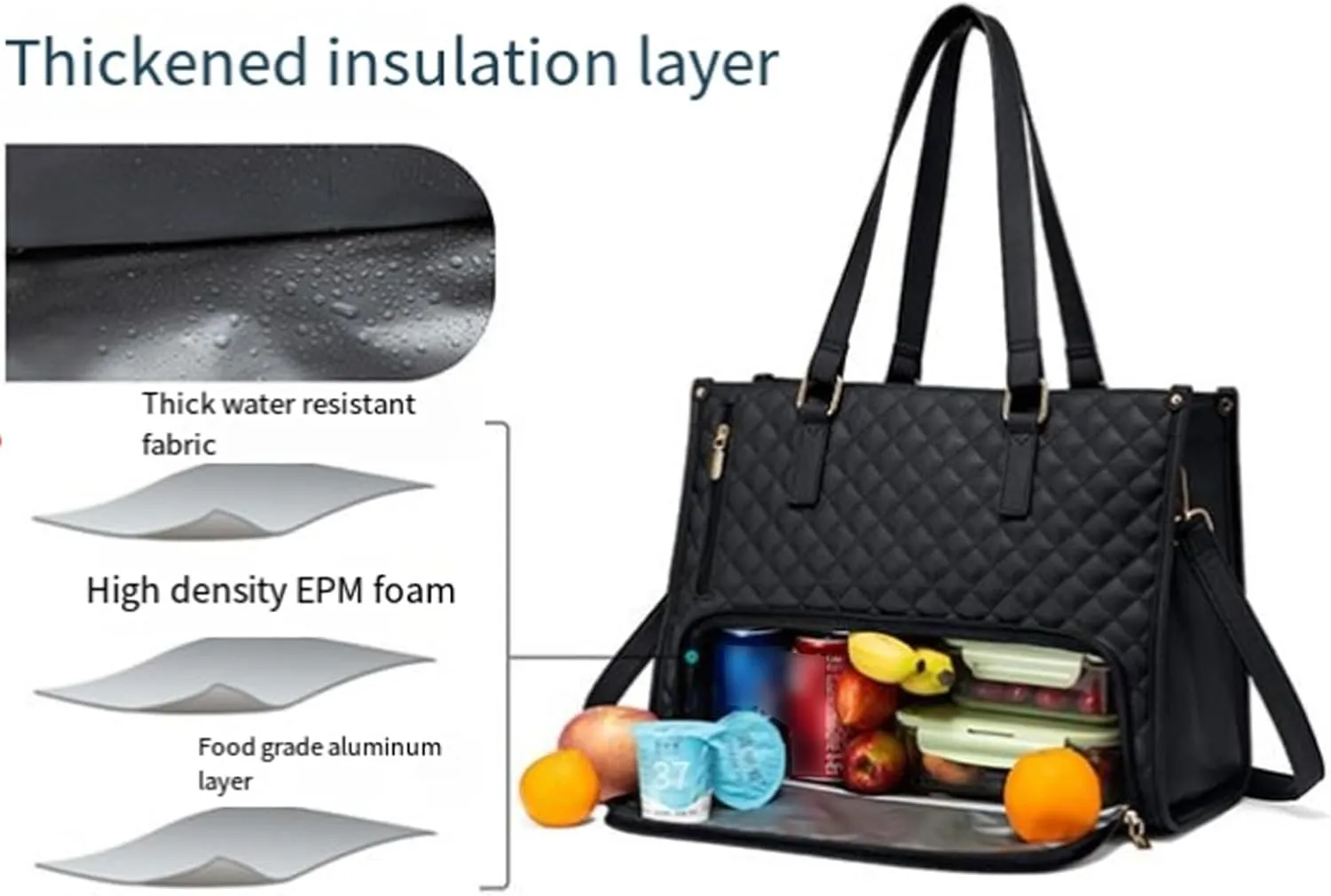Slynq Lunch Tote, 2 in 1 Tote Bag Lunch Bag Combo, Laptop Bags with Insulated Lunch Compartment for Women, Laptop Tote Bag with Insulated Compartment, 15.6 Inch (Khaki)