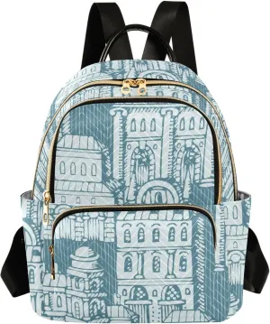 Small Backpack for Women Quilted Backpack Fashion Shoulder Bag Casual Daypack(Pattren 3)