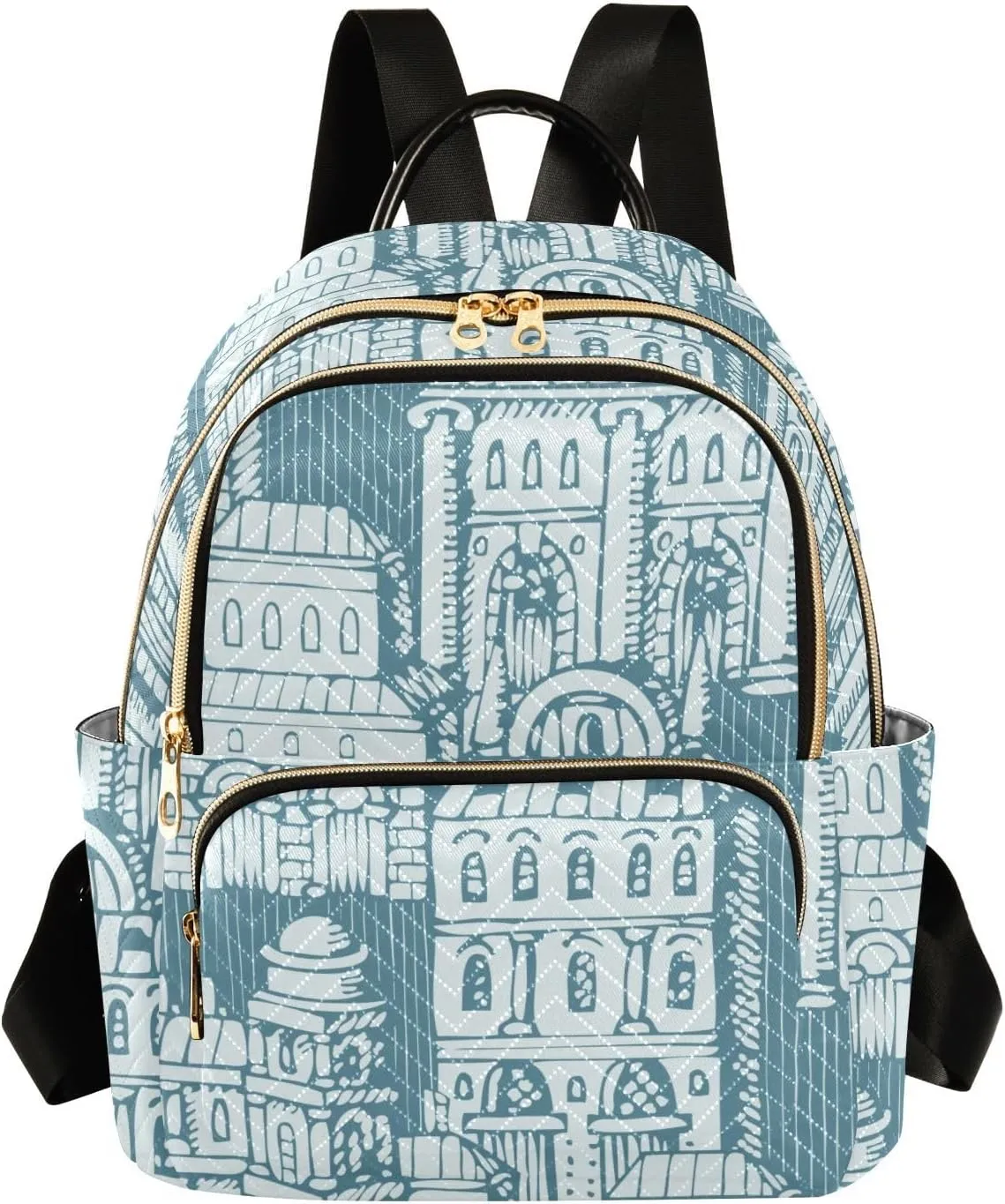 Small Backpack for Women Quilted Backpack Fashion Shoulder Bag Casual Daypack(Pattren 3)