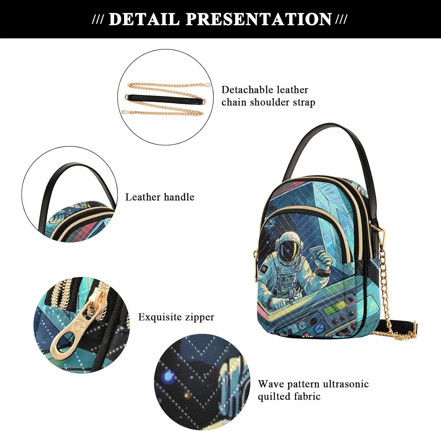Small Handbag Crossbody Bag for Women Quilted Bags Shoulder Purse Phone Wallet Chain Bag