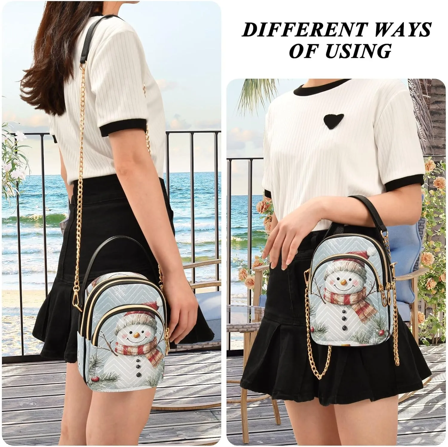 Small Shoulder Bags for Women Purse with Chain