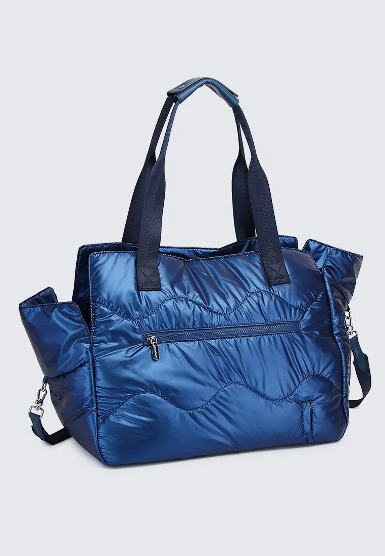 Smiley Weekend Tiny Furry Friends Pet Carrier Totebag (Navy)