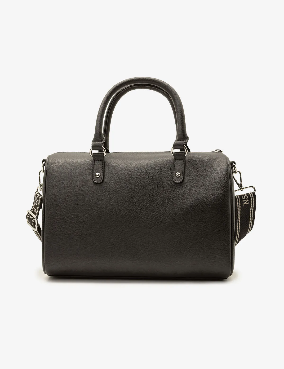 SOLID SWIFTY SATCHEL BAG WITH CROSSBODY STRAP