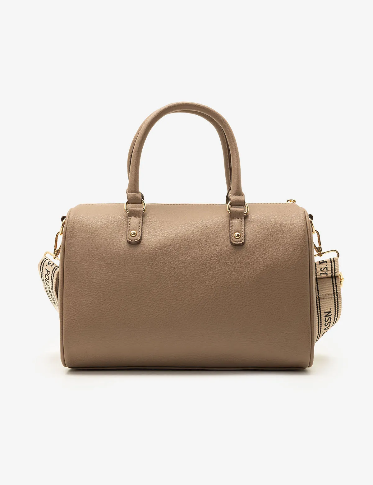 SOLID SWIFTY SATCHEL BAG WITH CROSSBODY STRAP