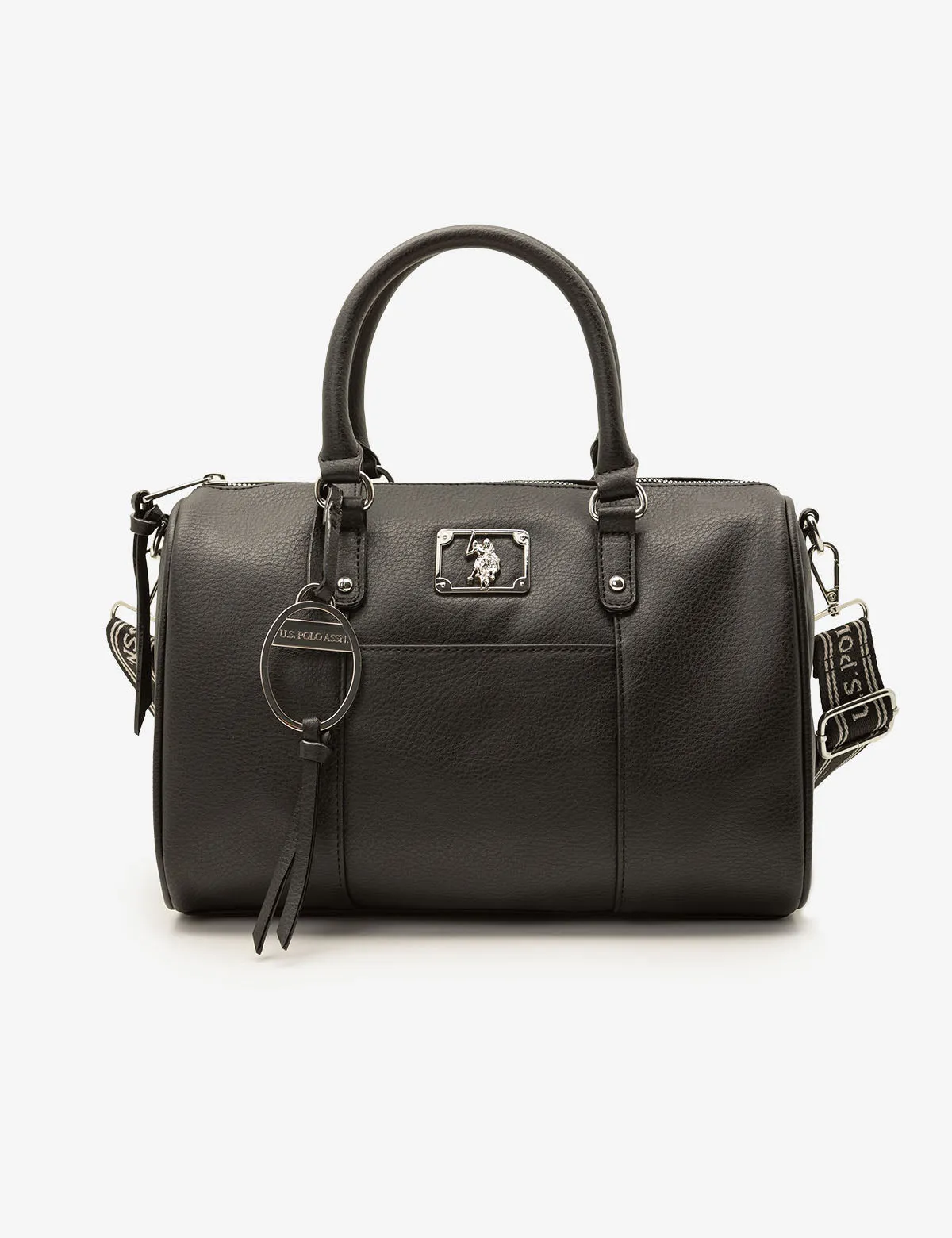 SOLID SWIFTY SATCHEL BAG WITH CROSSBODY STRAP