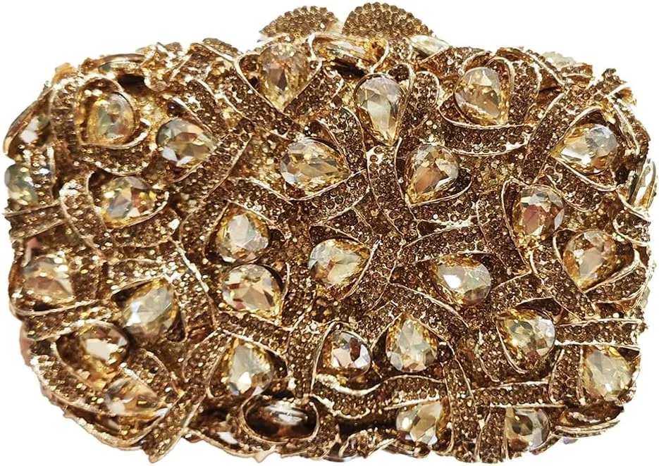Sparkly Women Crystal Clutch Rhinestone Purse Diamond Evening Bag Bridal Evening Clutch for Prom Cocktail Party