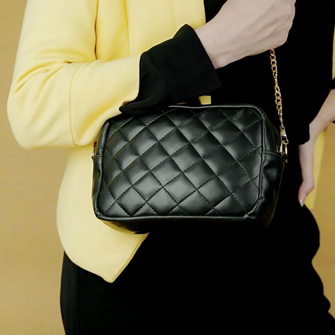 Square Stitched Crossbody Bag