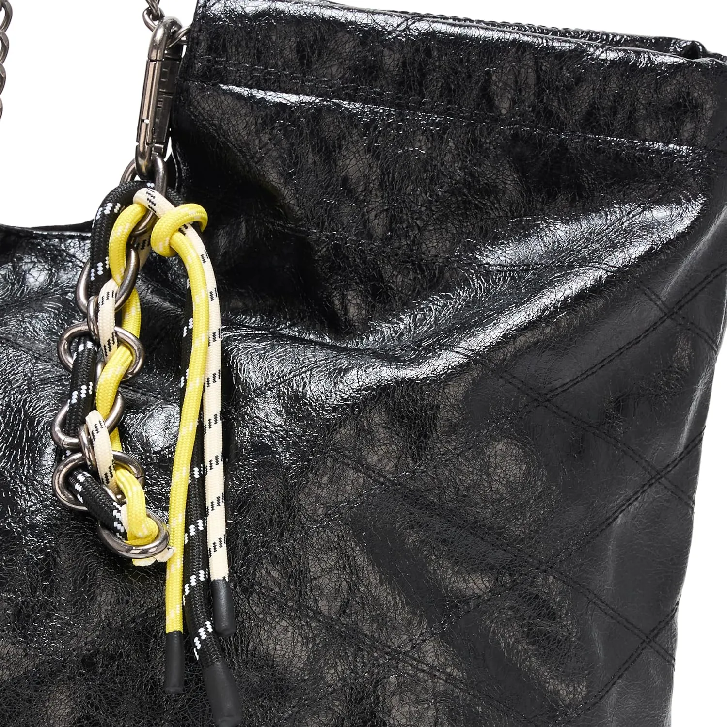 Steve Madden Bkenz Patent Quilted Tote