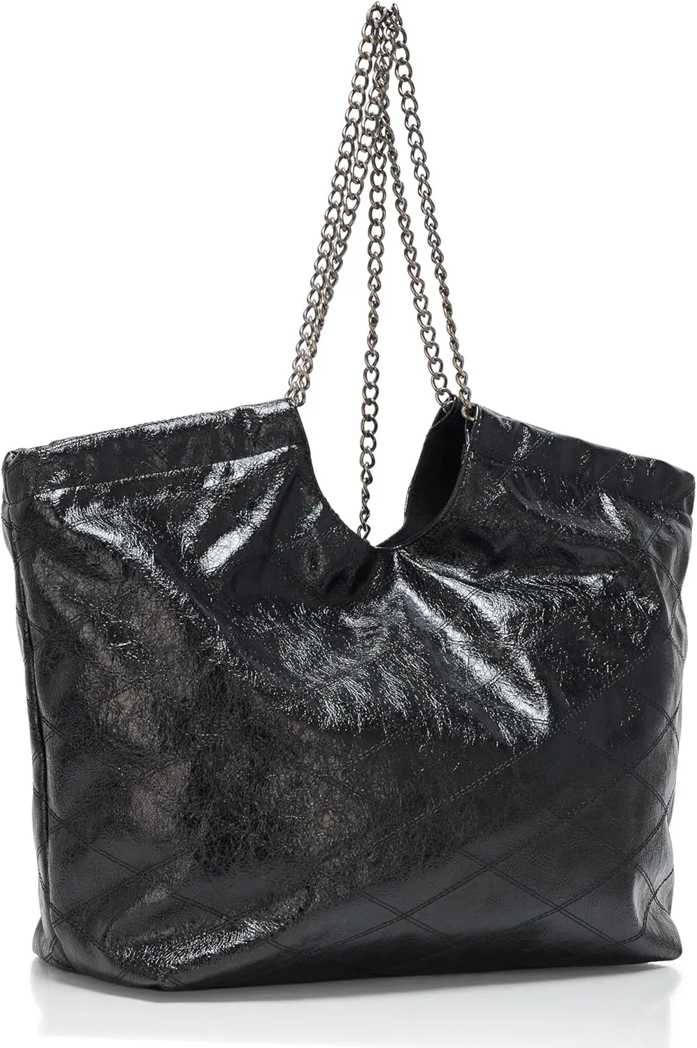 Steve Madden Bkenz Patent Quilted Tote