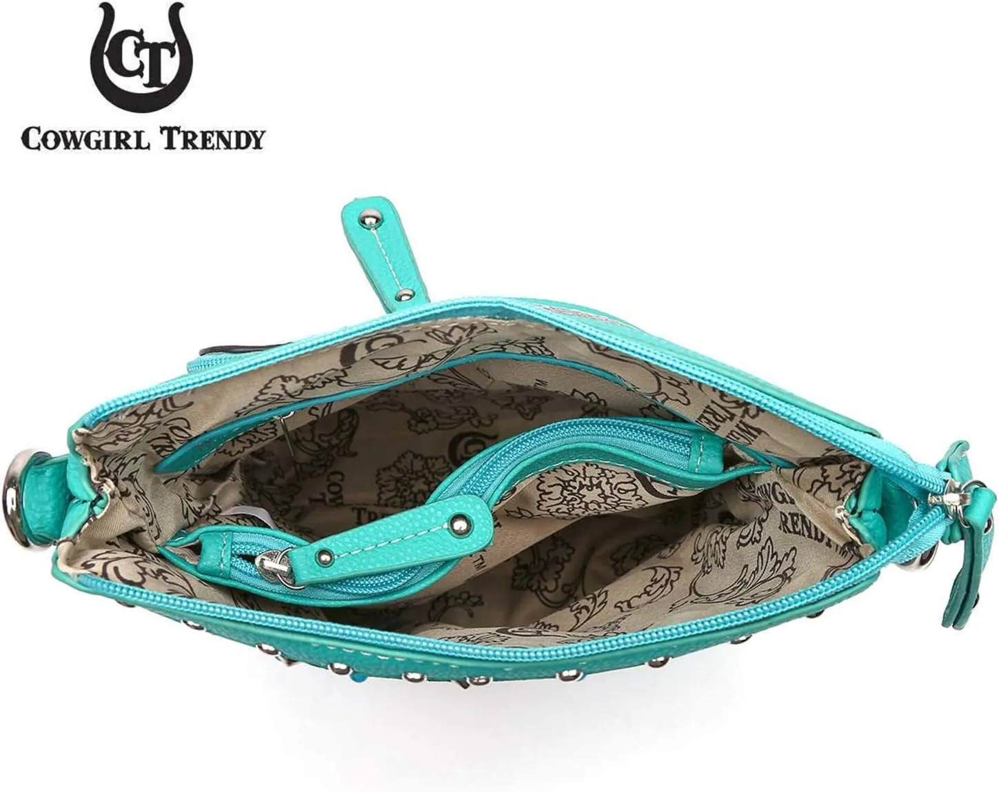 Sugar Skull Day of the Dead Cross Bone Rock Metallic Purse Skeleton Leather Purse Women Crossbody Handbag Shoulder Bag
