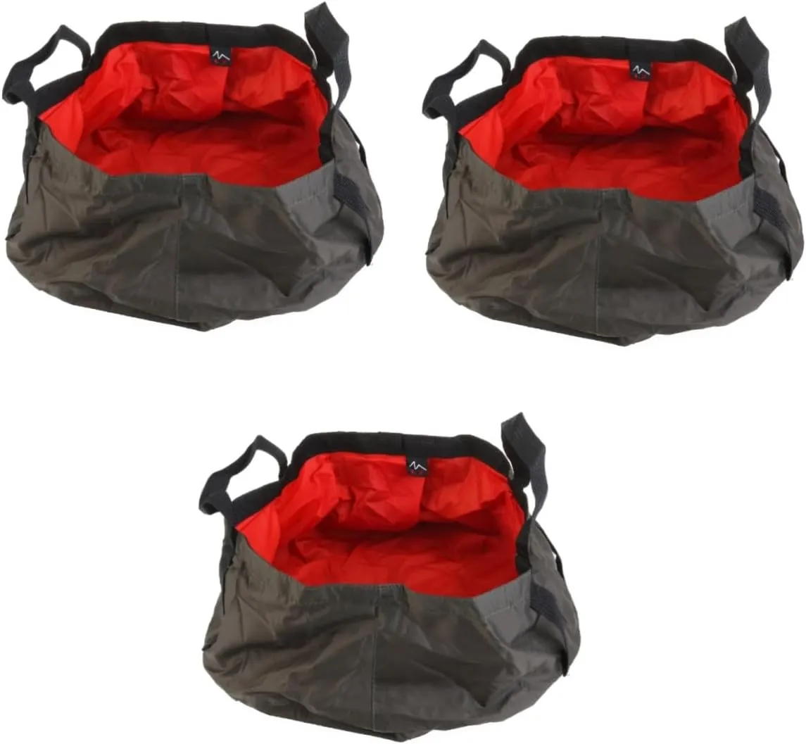 SUPVOX 2pcs Travel Bucket Folding Bucket Folding Water Basin Portable Wash Basin for Hiking Fishing Bucket for
