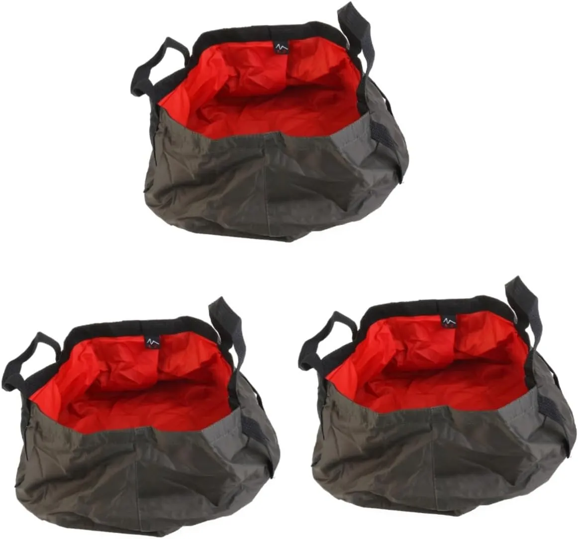 SUPVOX 2pcs Travel Bucket Folding Bucket Folding Water Basin Portable Wash Basin for Hiking Fishing Bucket for