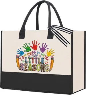 Teacher Appreciation Gifts Teacher Thank You Gifts Teacher Gifts Teacher Christmas Gifts Teacher Retirement Gifts I Love My Job for All the Little Reasons Tote Bag
