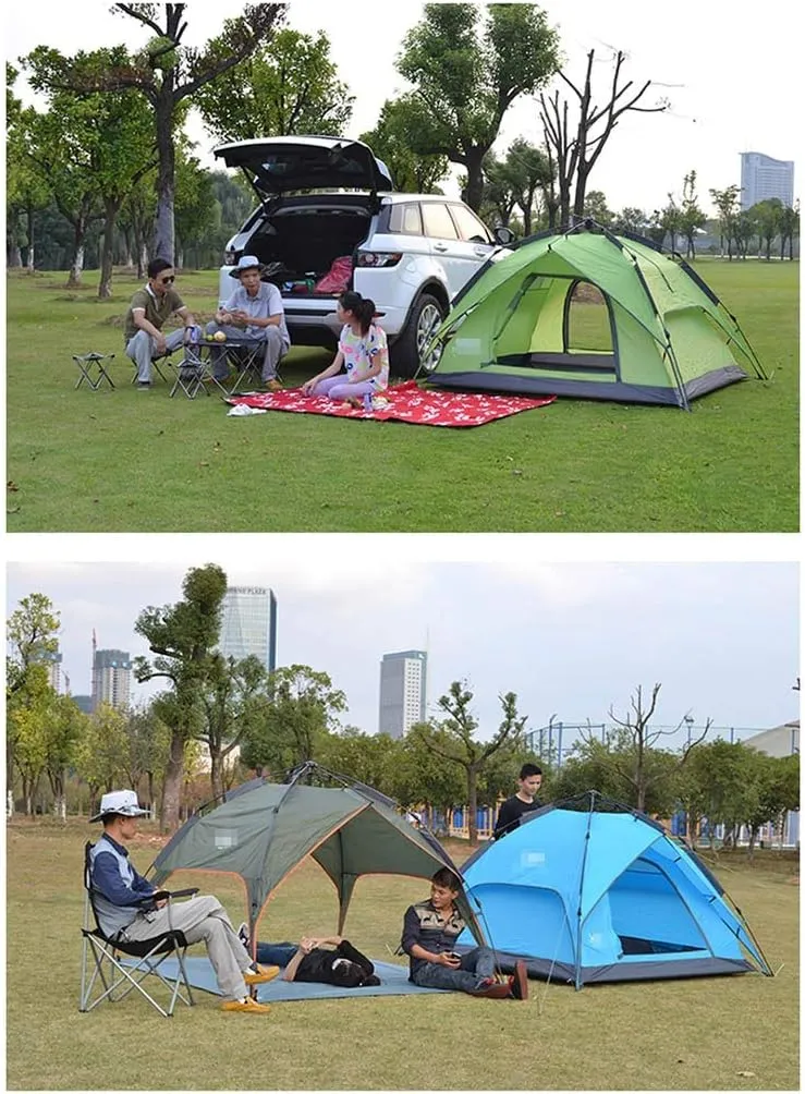 Tent Fully Automatic Hydraulic Outdoor Tent 2 People Rainproof Wild Camping Mountaineering Riding Family Double Tent Waterproof Tents Camping Tents Small awnings Backpacking Tents Hopeful