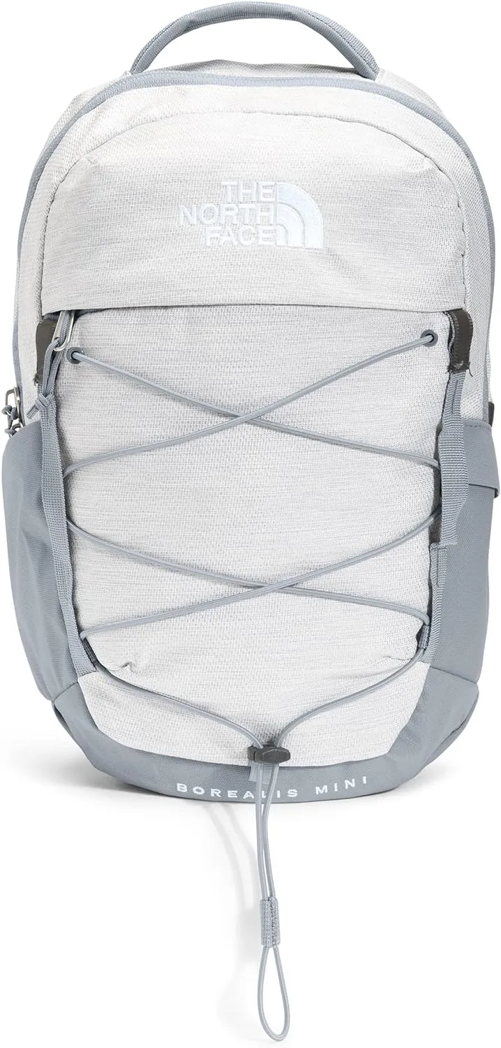 The North Face 10L Mini Borealis Laptop Backpack, TNF White Metallic Melange/Mid Grey, One Size