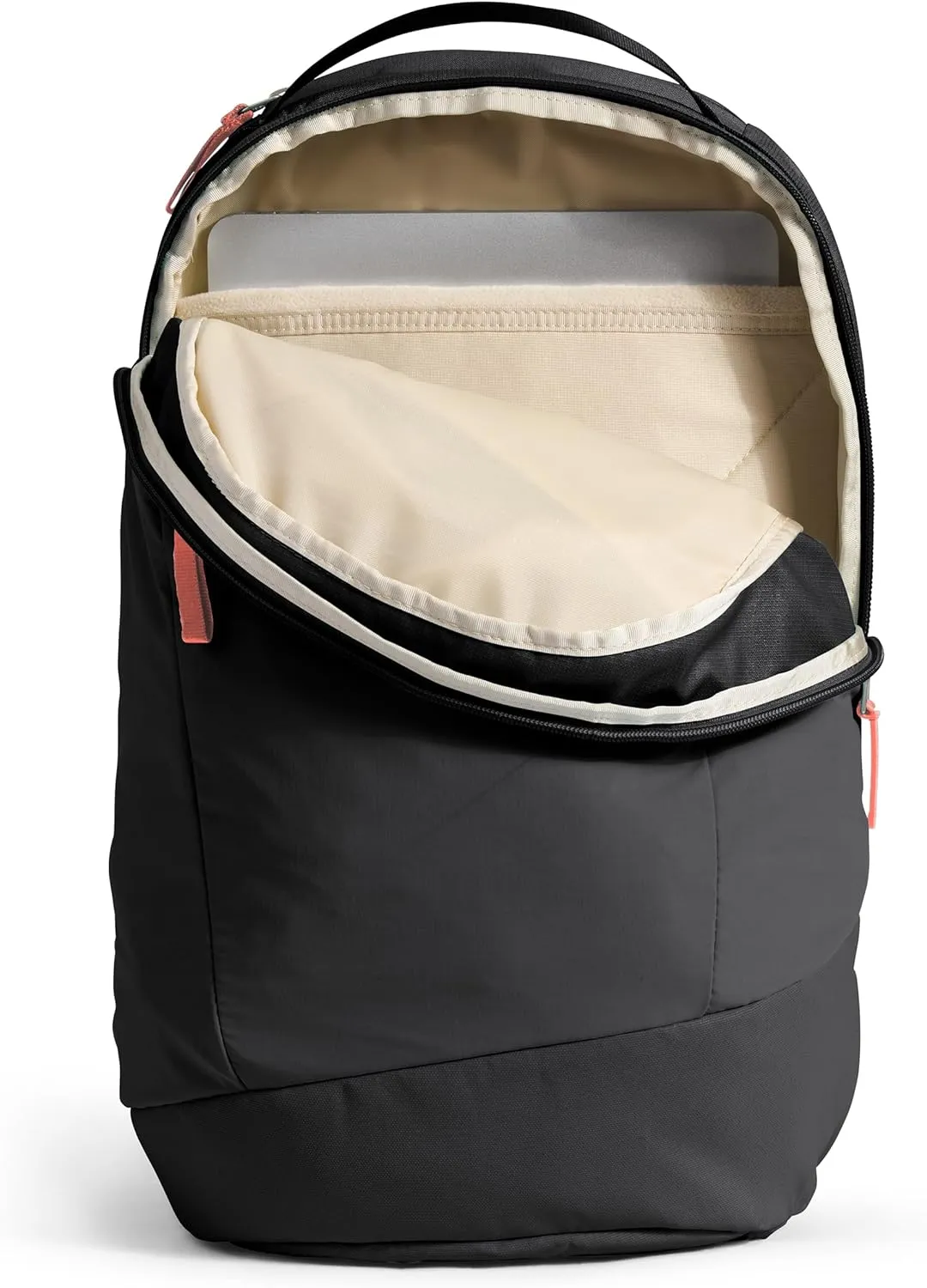 THE NORTH FACE Women's Isabella 3.0 Backpack - PFAS Free, TNF Black Light Heather/Burnt Coral Metallic-NPF, One Size