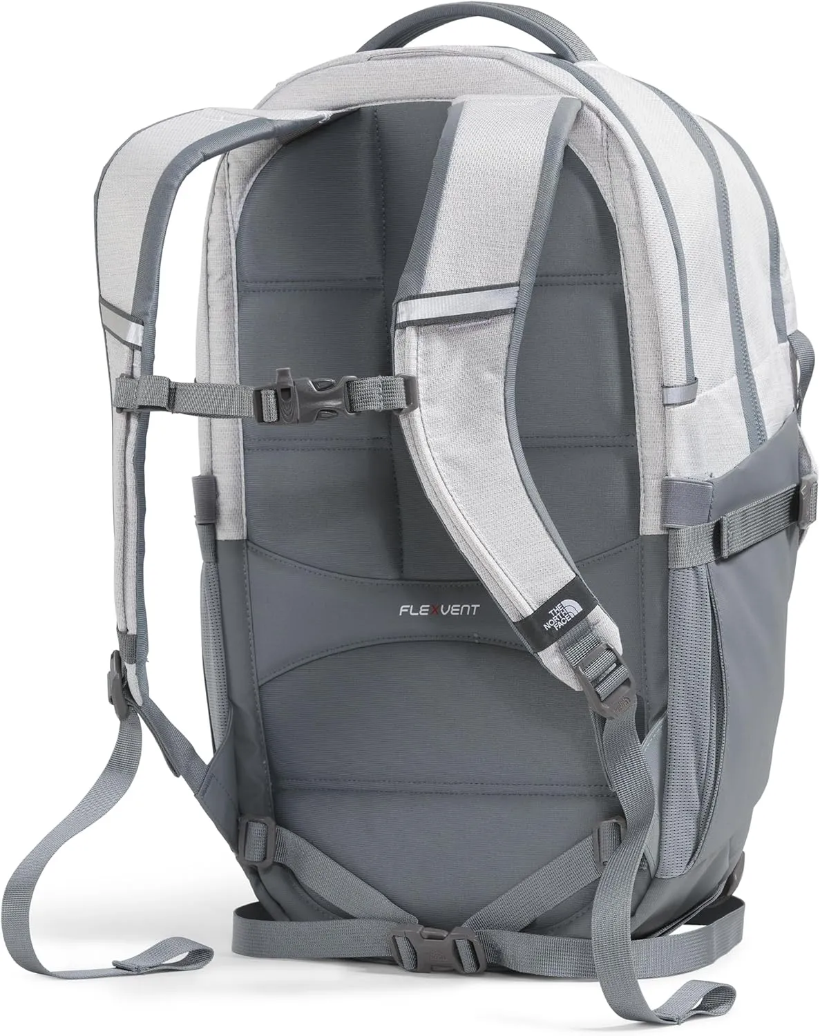 THE NORTH FACE Women's Recon Everyday Laptop Backpack - PFAS Free, TNF White Metallic Mélange/Mid Grey-NPF, One Size