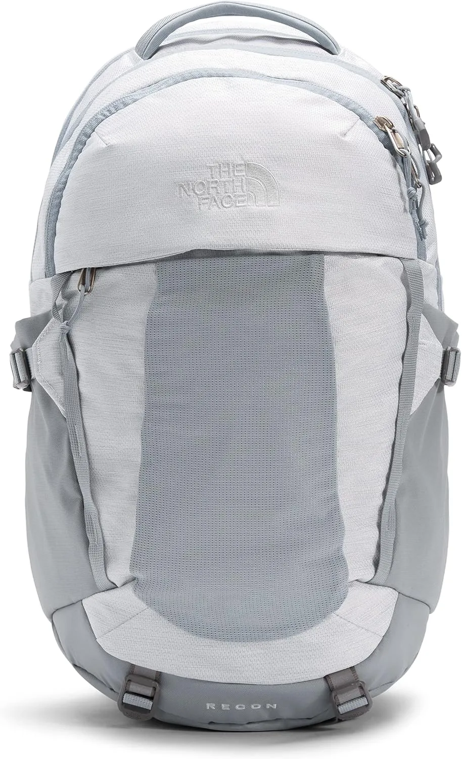 THE NORTH FACE Women's Recon Everyday Laptop Backpack, TNF White Metallic Mélange/Mid Grey, One Size
