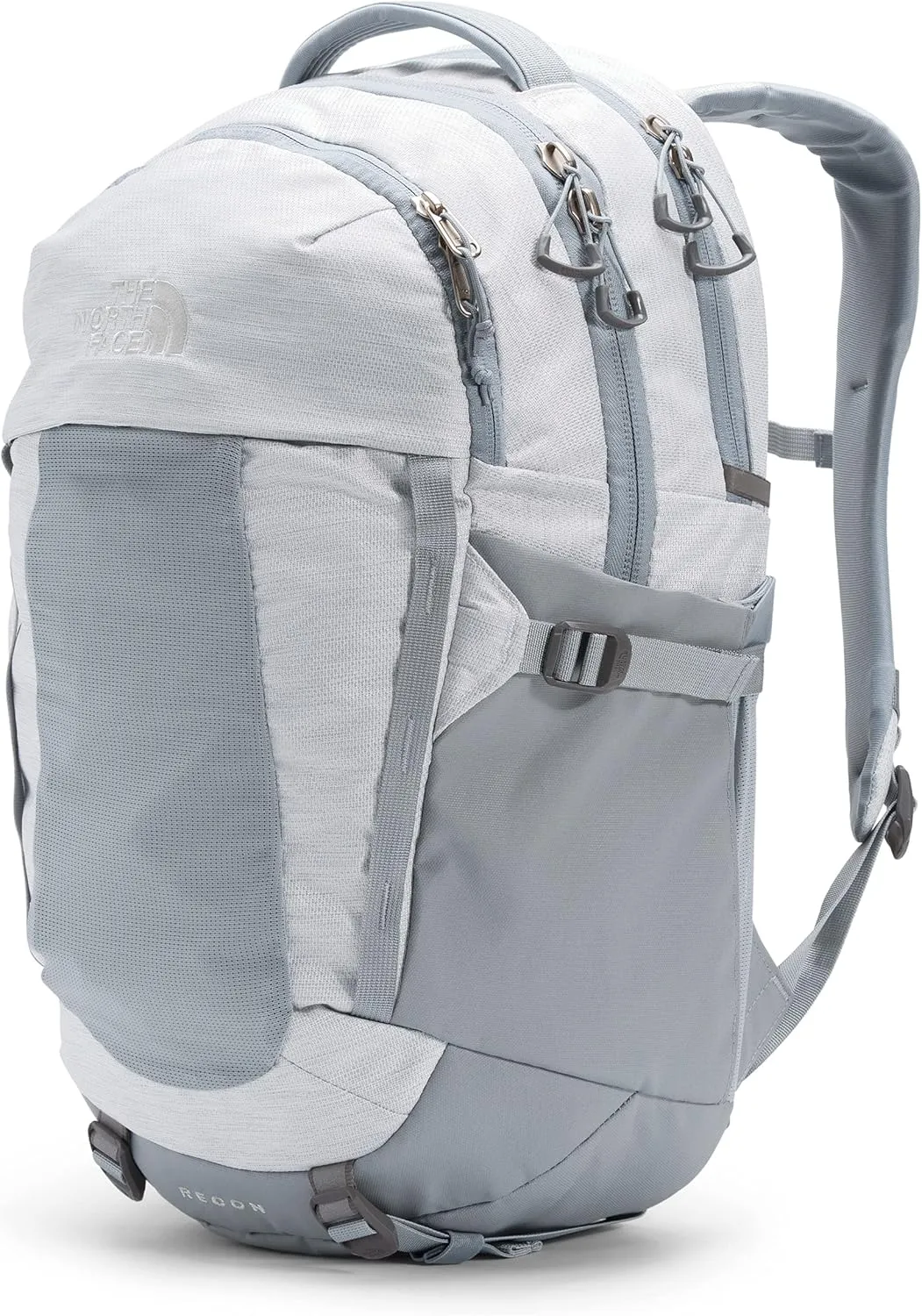 THE NORTH FACE Women's Recon Everyday Laptop Backpack, TNF White Metallic Mélange/Mid Grey, One Size