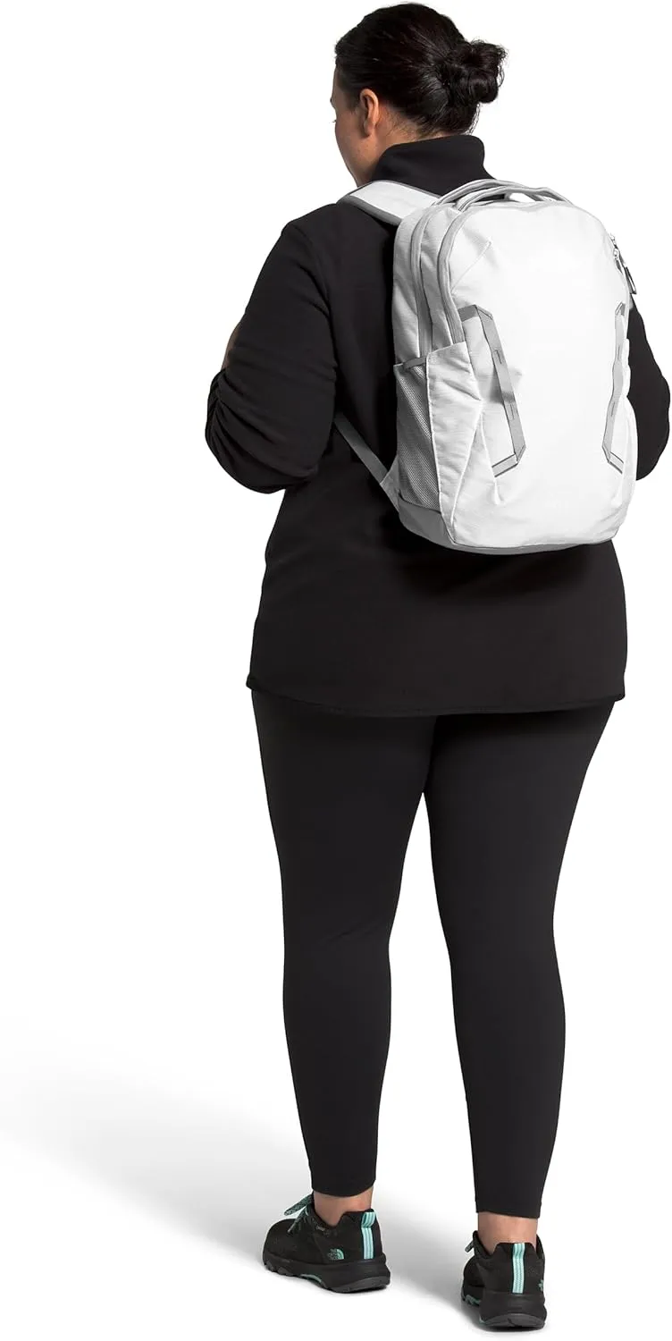 THE NORTH FACE Women's Vault Everyday Laptop Backpack - PFAS Free, TNF White Metallic Mélange/Mid Grey-NPF, One Size
