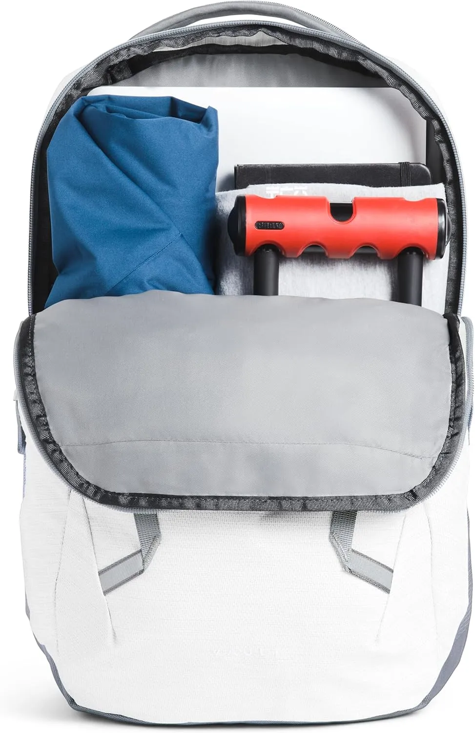 THE NORTH FACE Women's Vault Everyday Laptop Backpack - PFAS Free, TNF White Metallic Mélange/Mid Grey-NPF, One Size