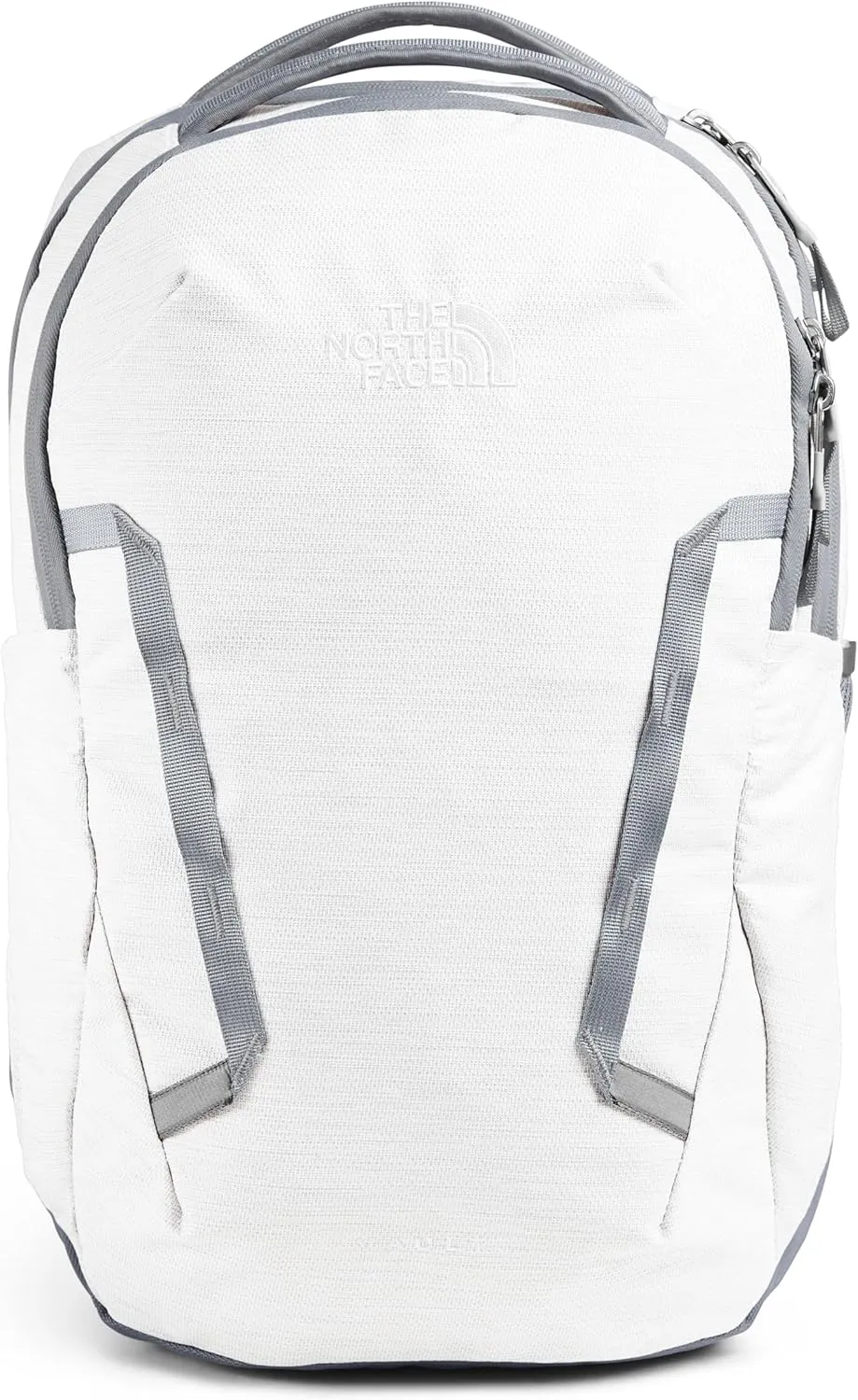 THE NORTH FACE Women's Vault Everyday Laptop Backpack - PFAS Free, TNF White Metallic Mélange/Mid Grey-NPF, One Size