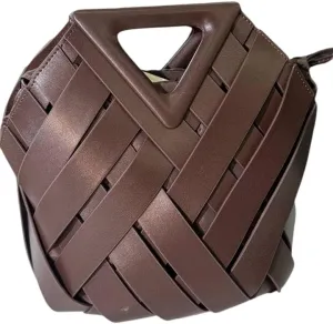 The Statement Weave Bag-A Bold Statement in Genuine Leather