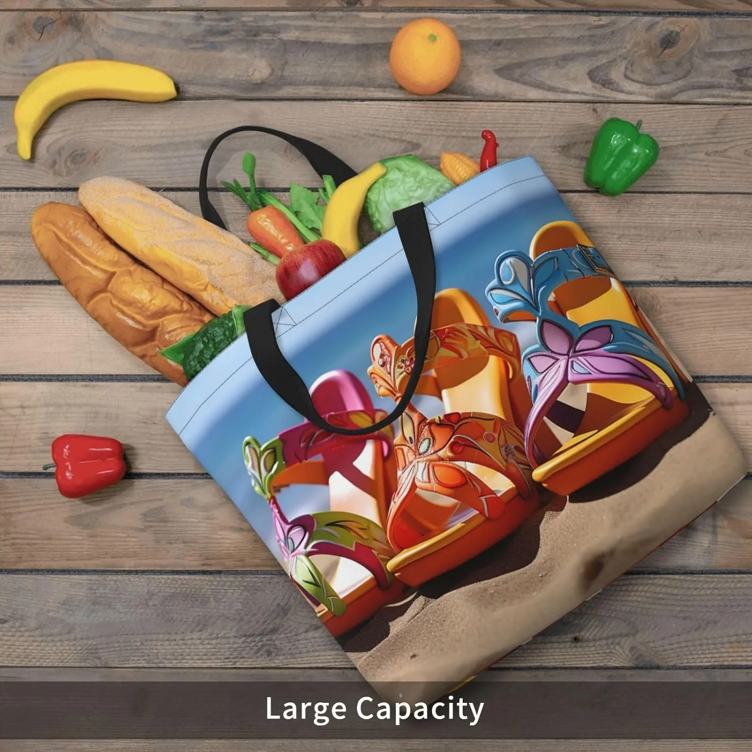 Tote Bag for Women Colorful Star Shoulder Bag with Zipper Handbag Large Capacity Reusable Grocery Bag