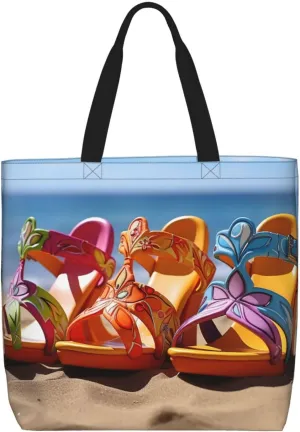 Tote Bag for Women Colorful Star Shoulder Bag with Zipper Handbag Large Capacity Reusable Grocery Bag