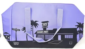 Trader Joe's Extra Large Lavender Insulated Tote Bag, Cooler, Hot/Cold, Grocery Carry Bag, Reusable, Ube Amethyst Color