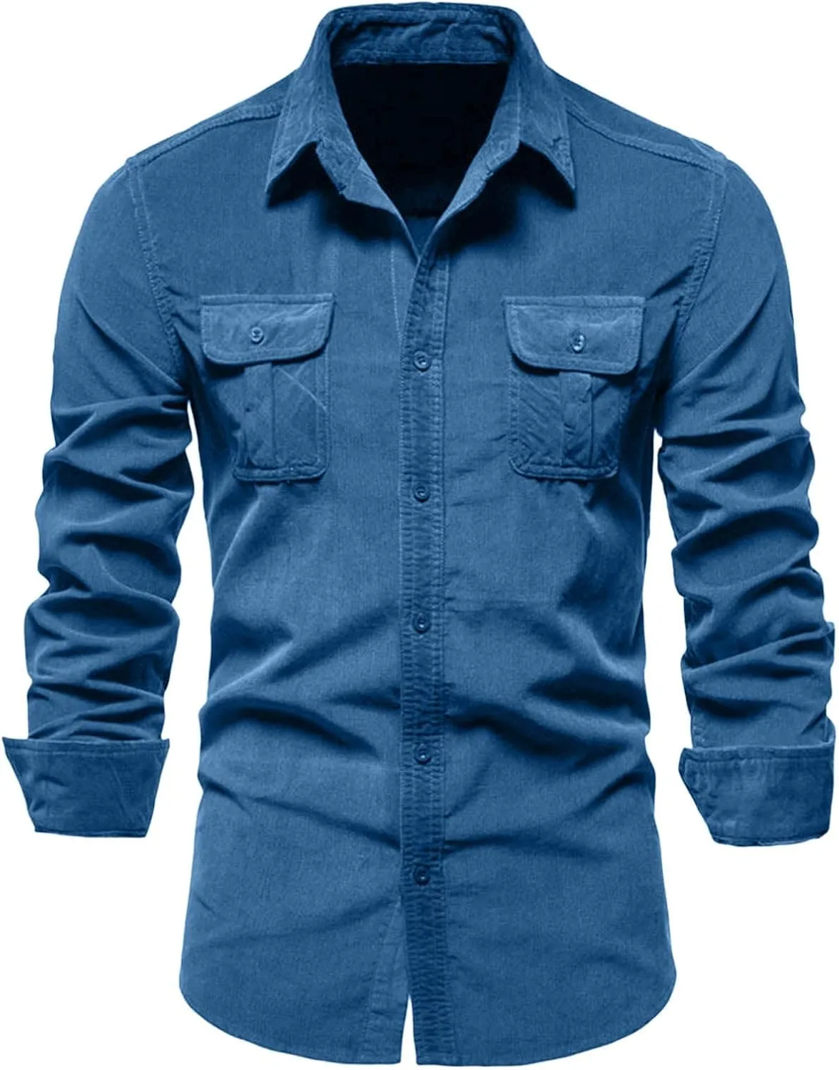 Tshirts Shirts for Men 2024 Business Slim Fit Solid Color Cardigan Long Sleeve Shirt Plain Tshirts for Men Men Long