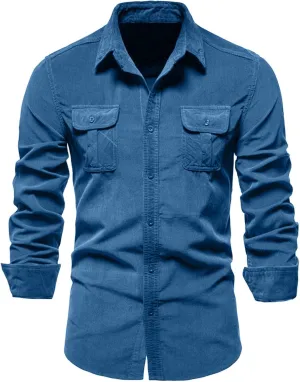 Tshirts Shirts for Men 2024 Business Slim Fit Solid Color Cardigan Long Sleeve Shirt Plain Tshirts for Men Men Long
