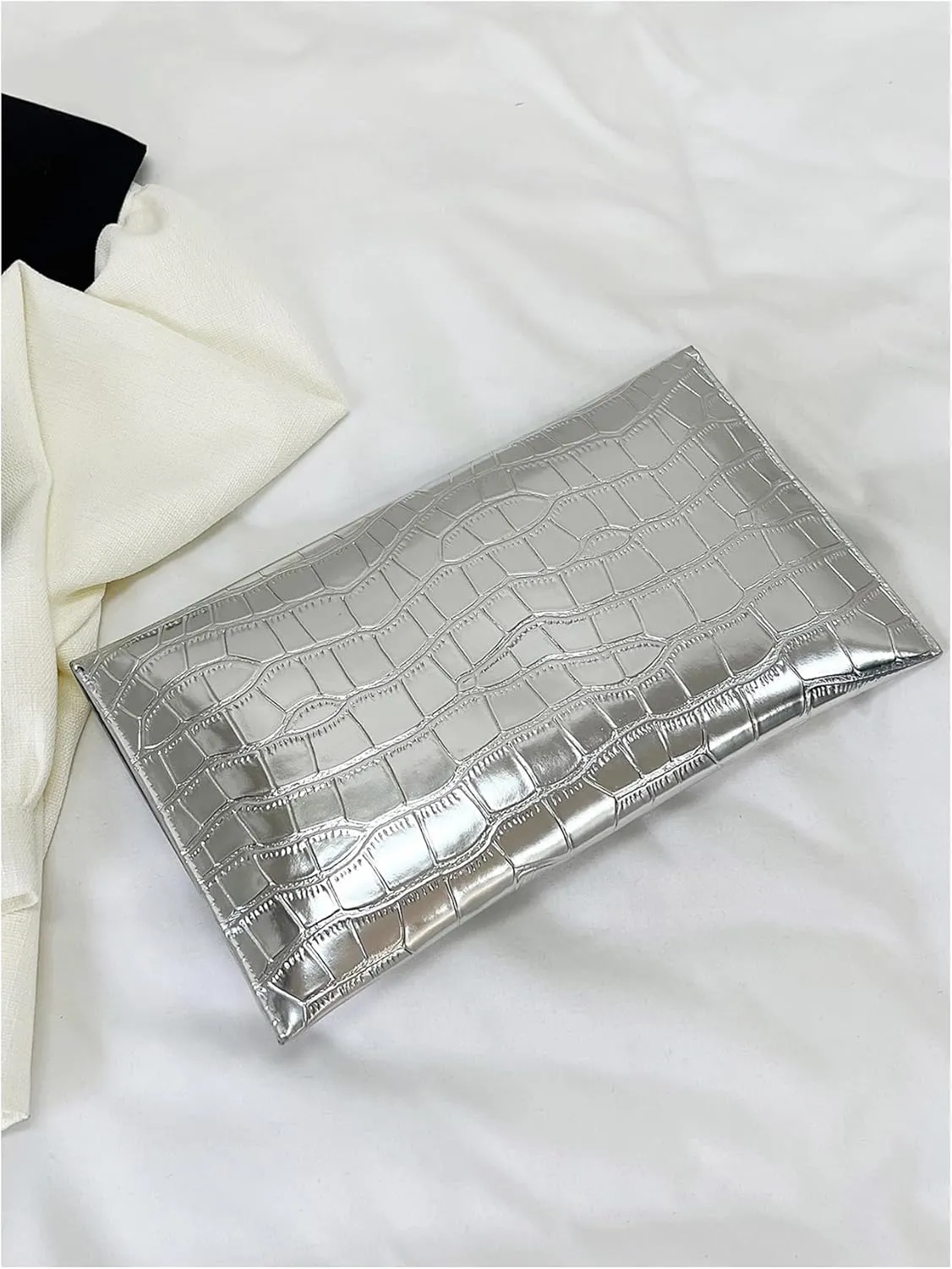 Verdusa Women's Clutch Evening Bags Metallic Purses Envelope Handbags
