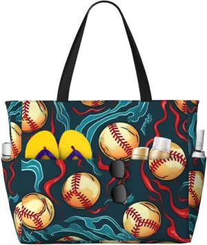 Waterproof Beach Bag for Women Sandproof Beach Tote Bag Large Capacity Swim Pool Bag Foldable Travel Duffel Bags
