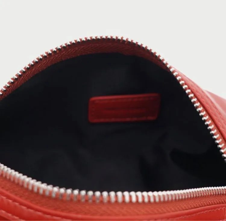 Waxed Cowhide Origami Crossbody Bag