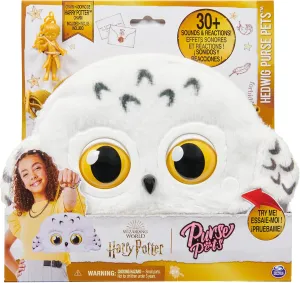 Wizarding World Harry Potter, Hedwig Purse Pets Interactive Pet Toy and Shoulder Bag, Over 30 Sounds and Reactions, Kids Toys for Girls Ages 6 and up