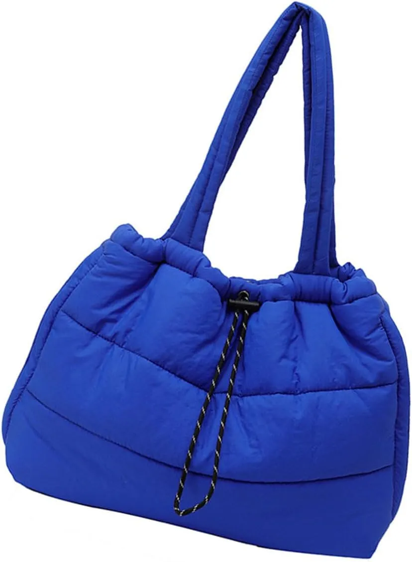 Women Armpit Bag Quilted Handbag All-Matching Underarm Bag Top Handle Bag Puffer Bag Large Capacity Shoulder Bag