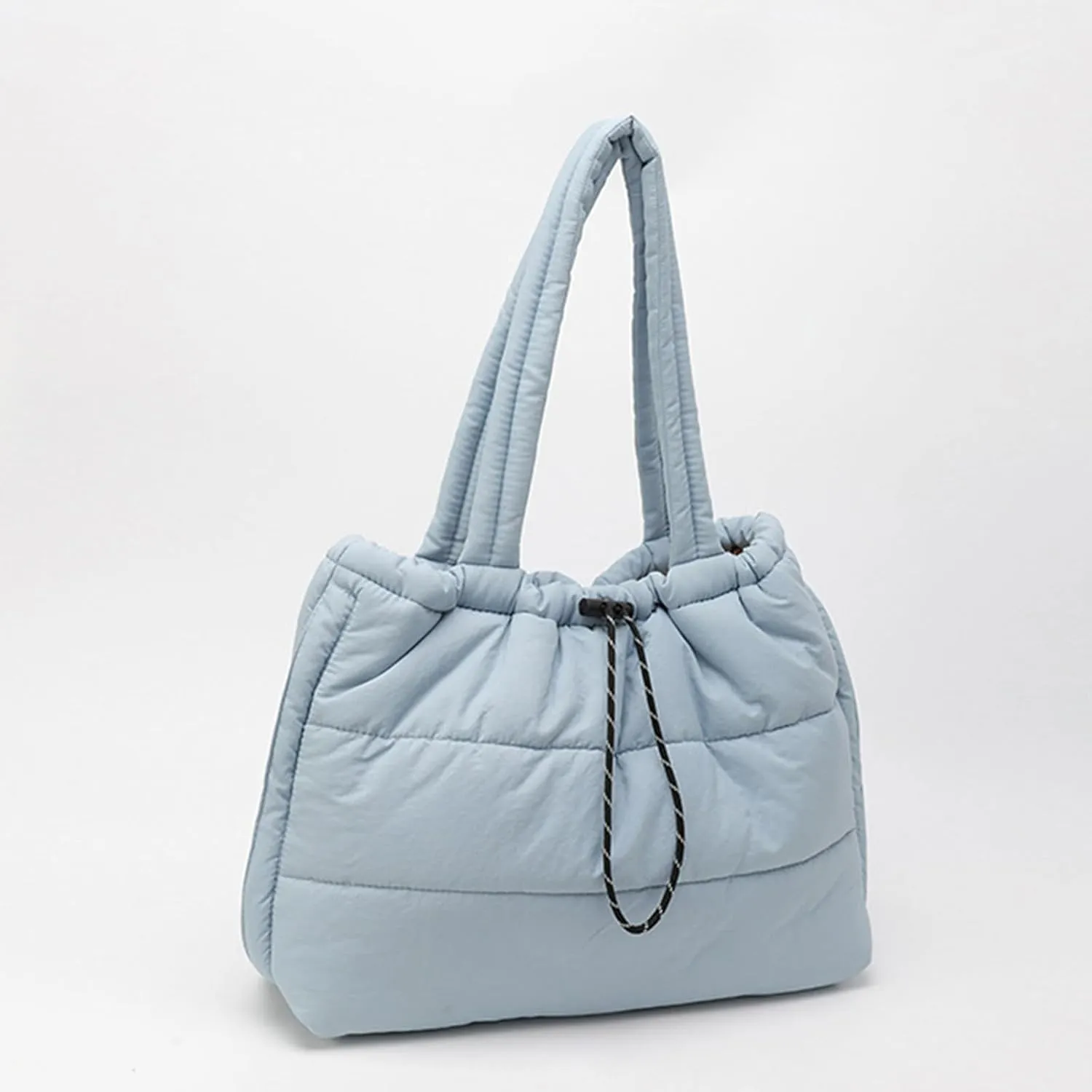 Women Armpit Bag Quilted Handbag All-Matching Underarm Bag Top Handle Bag Puffer Bag Large Capacity Shoulder Bag