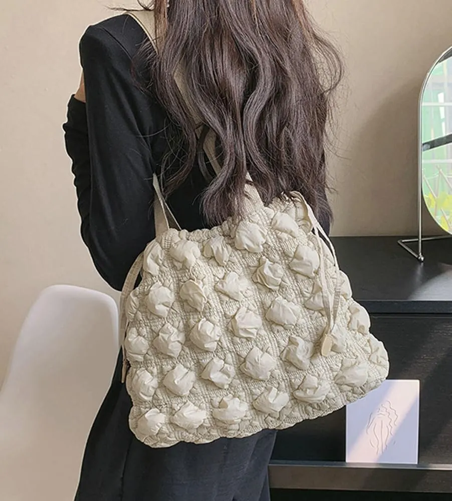 Women Quilted Shoulder Bag Large Capacity Puffer Lightweight Padding Tote Bag Hobo Satchel Handbag Zip Purse 2024