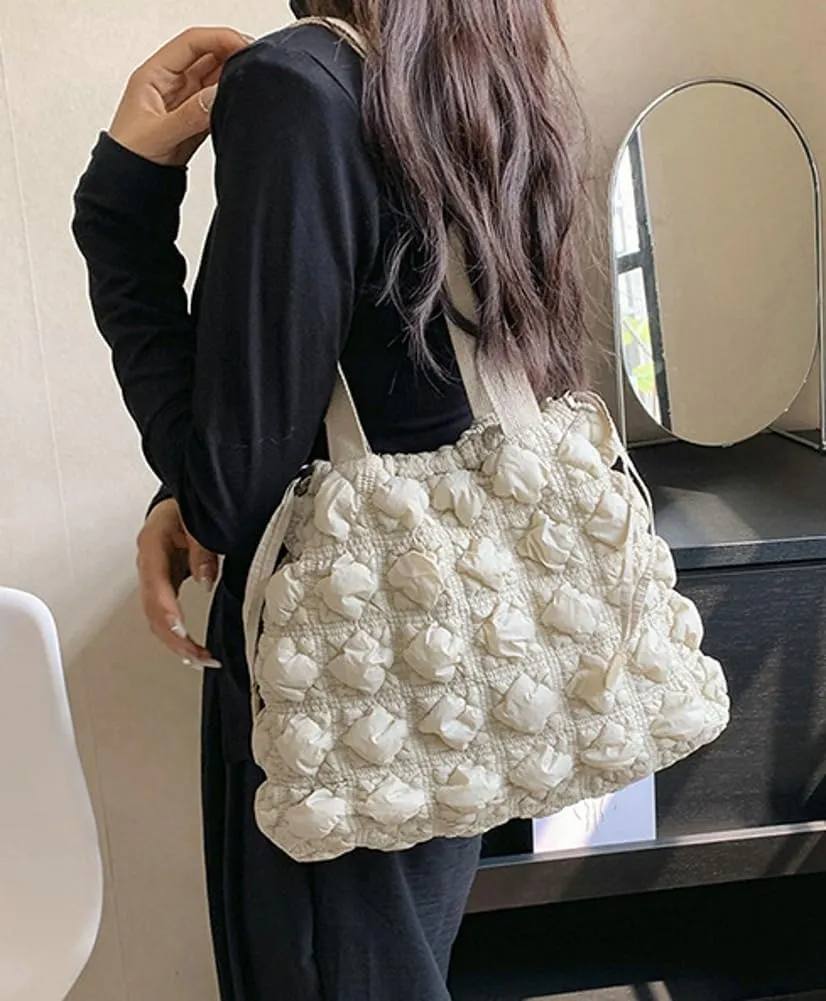 Women Quilted Shoulder Bag Large Capacity Puffer Lightweight Padding Tote Bag Hobo Satchel Handbag Zip Purse 2024