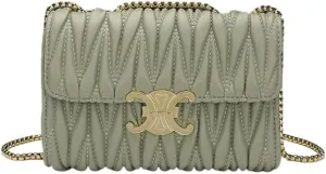 Women Small Quilted Crossbody Bags Stylish Designer Evening Bag Clutch Purses and Handbags with Chain Shoulder Strap