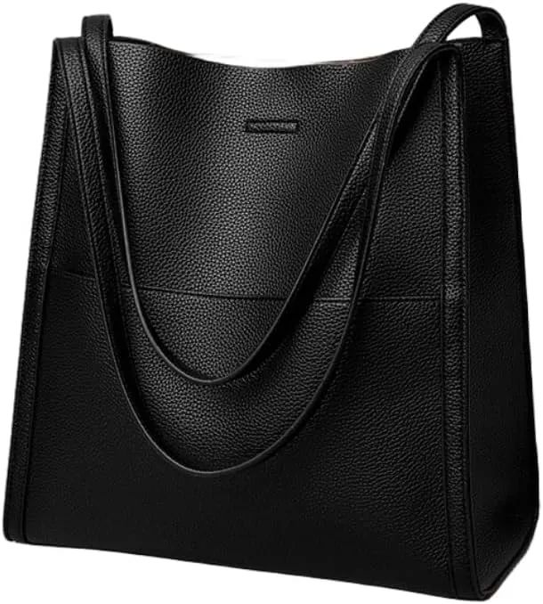 Women Solid Color Simple Genuine Leather Shoulder Bag, Ladies Waterproof Large Capacity Leather Handbags