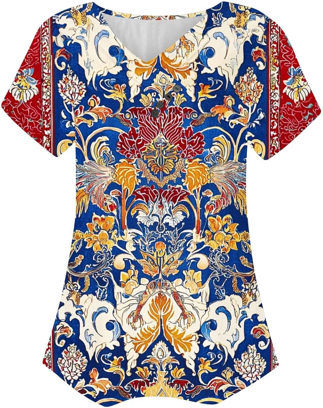 Womens Cotton Buttons Shirts Trendy Short Sleeve Tshirts Casual Collared Button Blouses Oversized Tops for Women