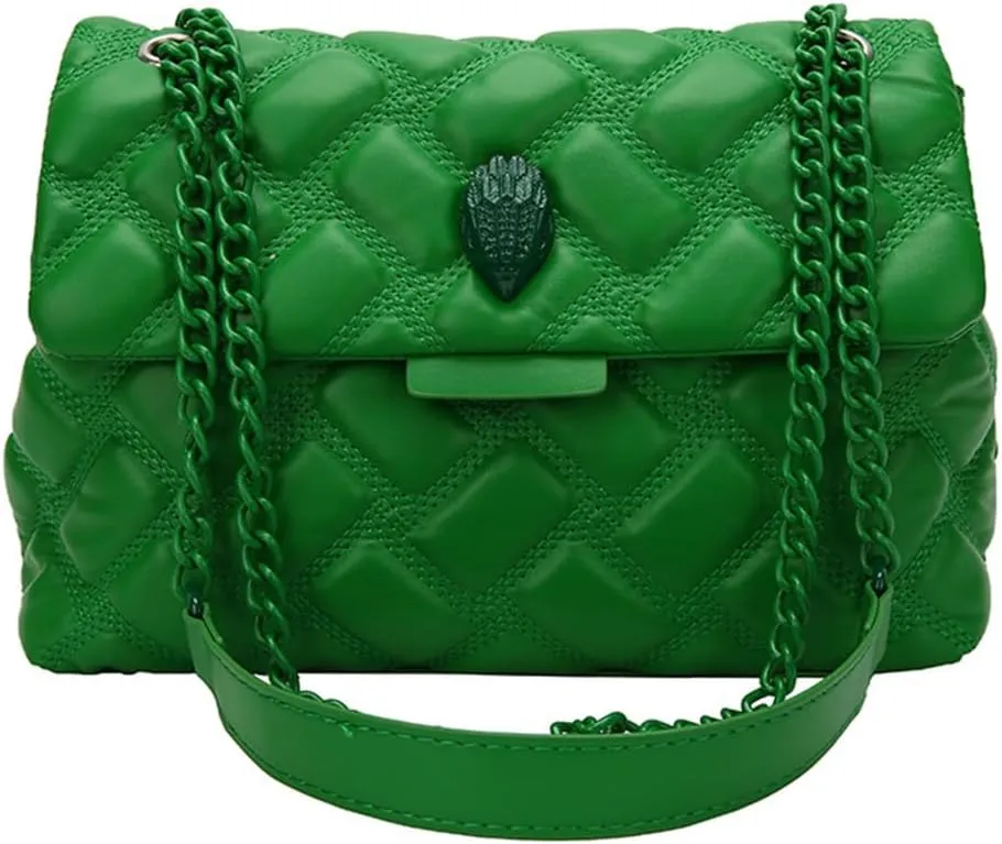 Women's Elegant Quilted Design Cute Shoulder Bag, Fashionable Shoulder Crossbody Chain Women's Bag for Women & Girls