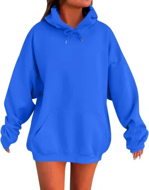 Women's Oversized Hoodie Pullover Streetwear Hip Hop Athletic Sweatshirts Casual Comfy Loose Shirt Tops with Pockets