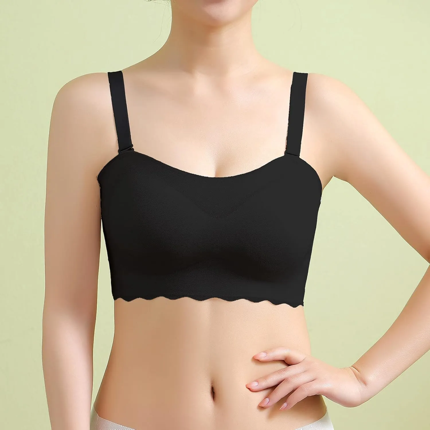 Womens Sports Bras Shoulder Straps Two Wear Gathering Underwear Bra Breast Cover Cup Large Size Super Push