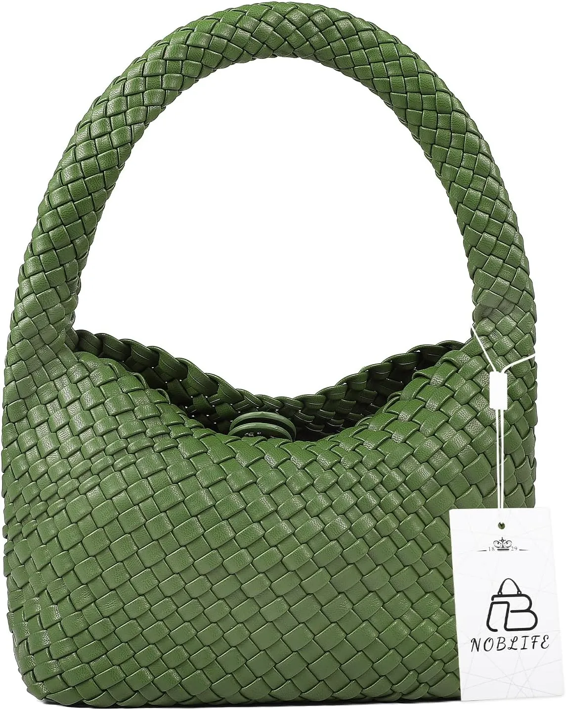 Woven Bag for Women, Small Vegan Leather Summer Beach Purse, and Travel Handbags Ladies' Retro Chic Shoulder Bags