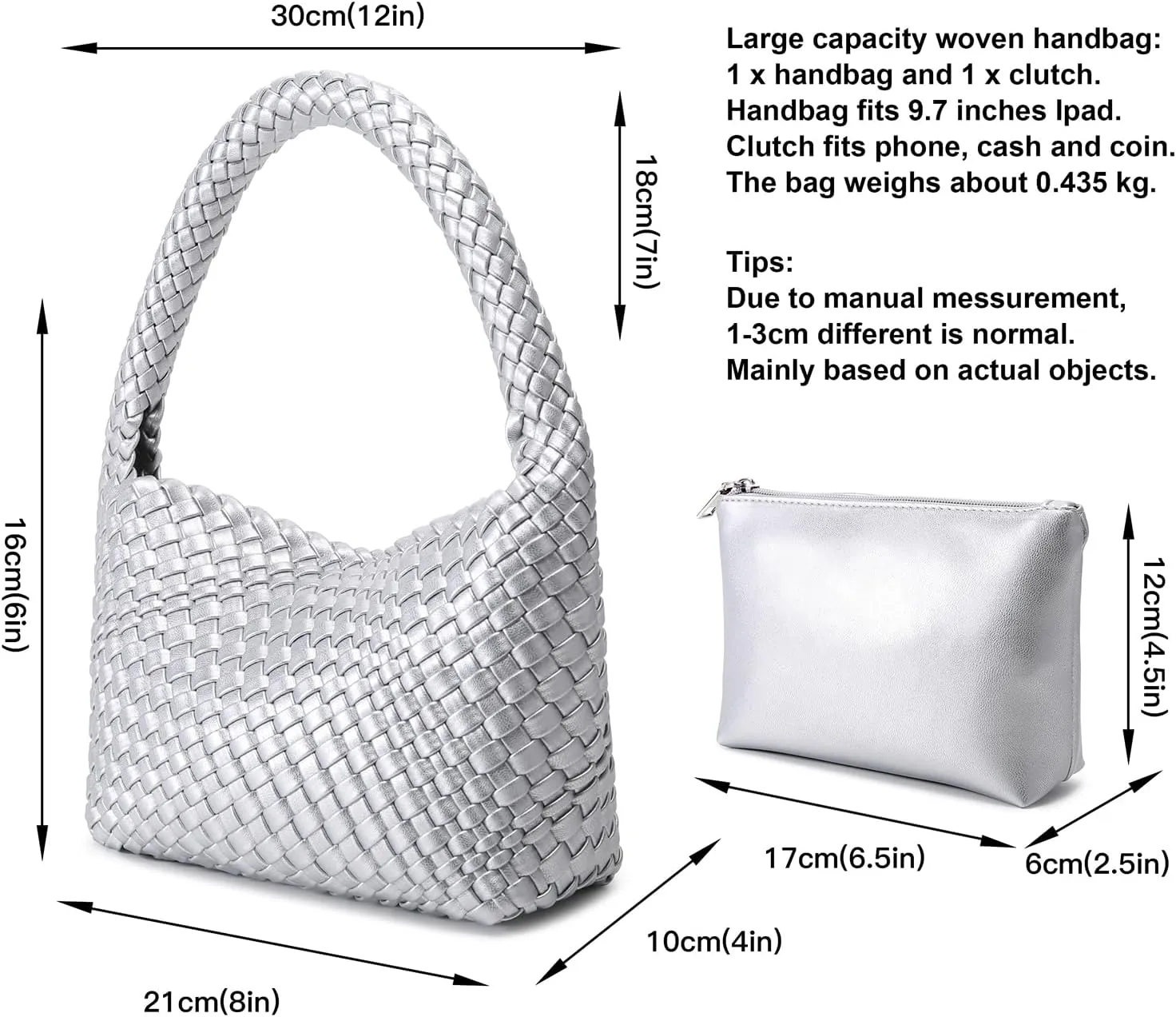 Woven Bag for Women, Small Vegan Leather Summer Beach Purse, and Travel Handbags Ladies' Retro Chic Shoulder Bags