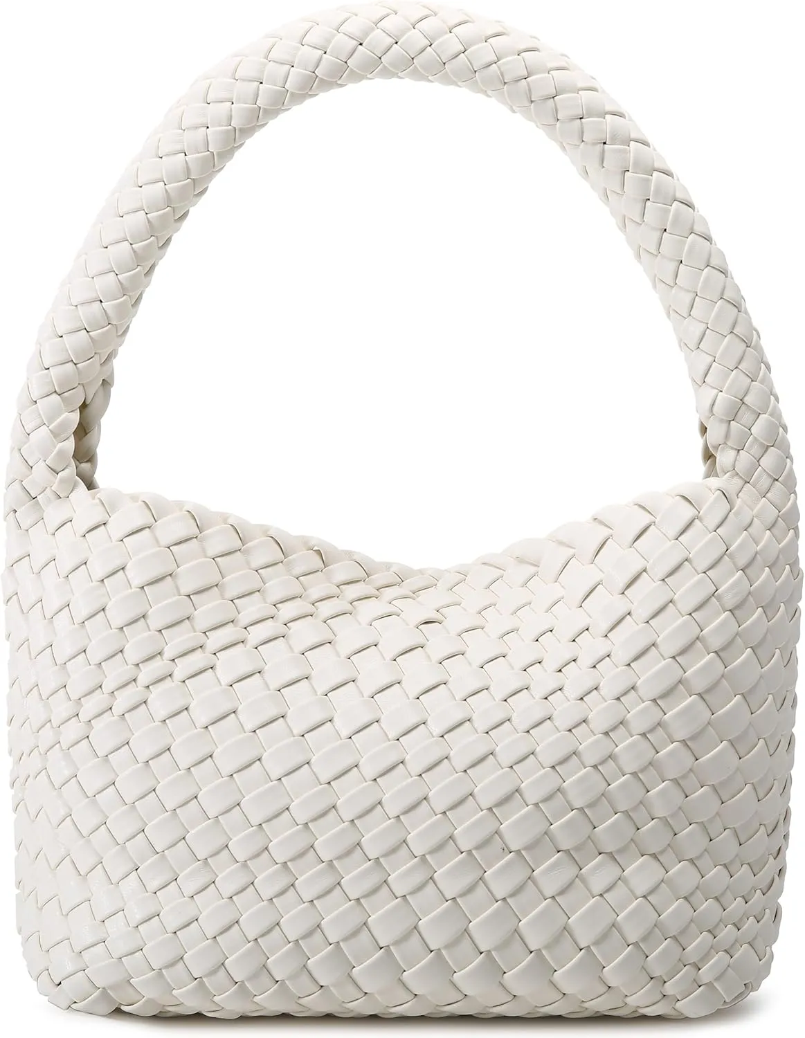 Woven Bag for Women, Small Vegan Leather Summer Beach Purse, and Travel Handbags Ladies' Retro Chic Shoulder Bags